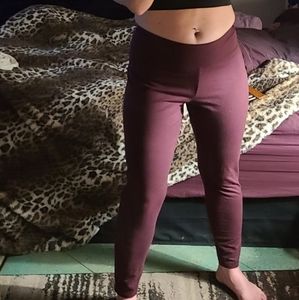 Aerie Chill. Play. Move. Purple cotton leggings size XL